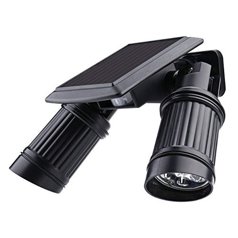 14 LEDs Dual Head Solar Power Motion Sensor Spot Light