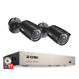 2CH/4CH 1.0 MP IR Outdoor Security Cameras Kit
