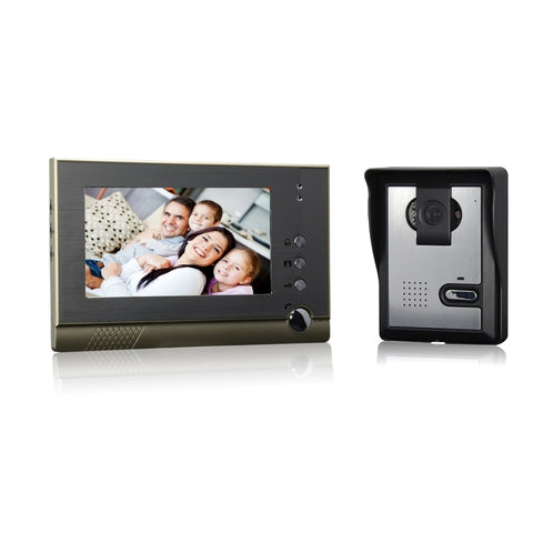 7" Waterproof Door Bell with Surveillance Camera - Army Green